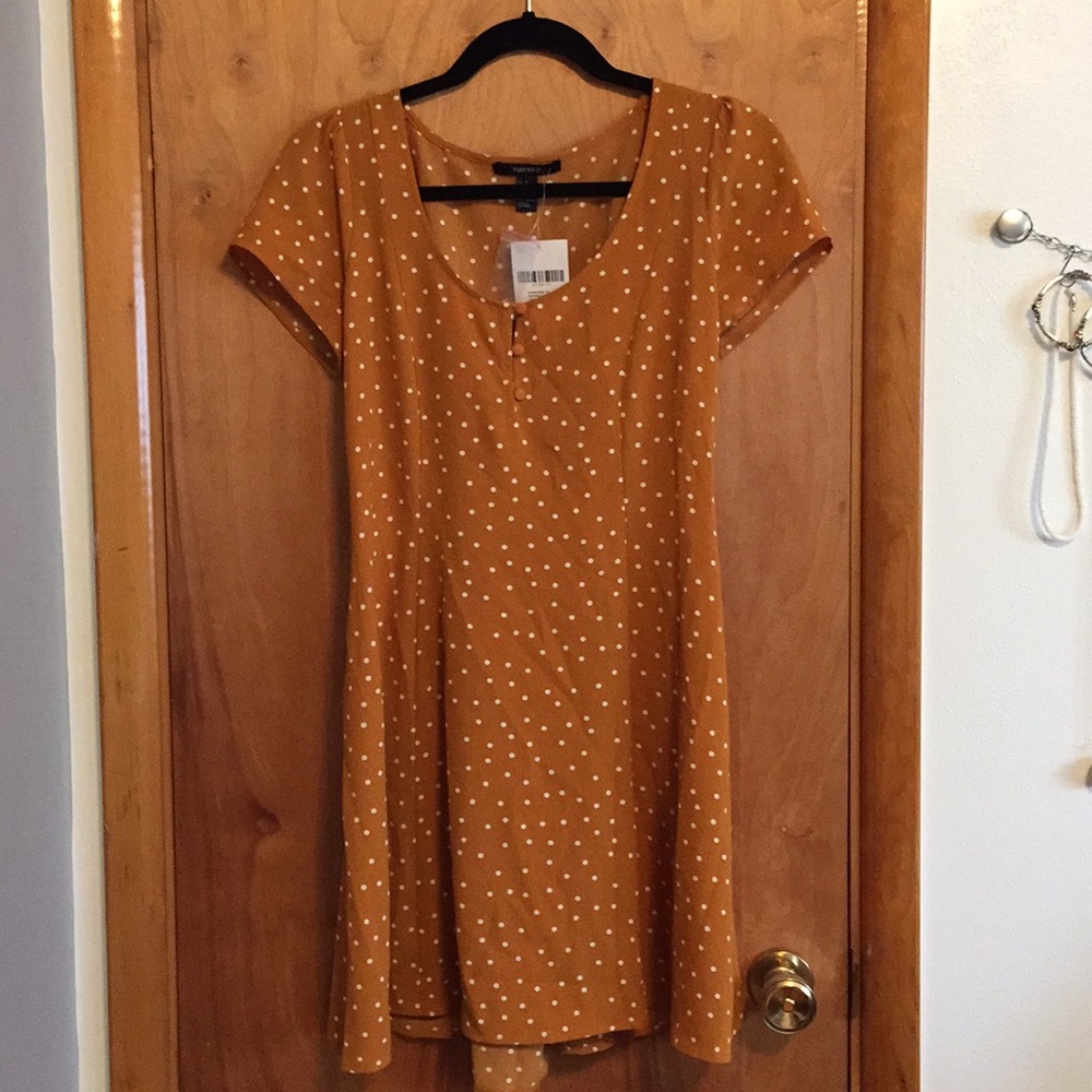 Burnt Orange Dress with Back Detail